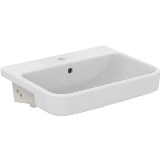 IDEAL STANDARD I.LIFE B - Halbeinbauwaschtisch 550x440x170 mm in weiß glänzend, 1 Hahnloch, mit Überlauf #T461101 - Weiß (Alpin)