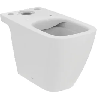 IDEAL STANDARD I.LIFE B - Stand-WC für Kombination (rückseitig offen) 360x665x400 mm in weiß glänzend, horizontaler Ablauf - Spülrandlose Spültechnologie RimLS+ #T461201 - Weiß (Alpin)