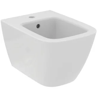 IDEAL STANDARD I.LIFE S - Wand-Bidet 355x480x300 mm in weiß, 1 Hahnloch, mit Überlauf - IdealPlus #T4593MA - Weiß (Alpin) mit Ideal Plus