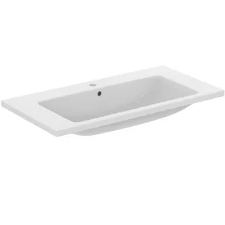IDEAL STANDARD I.LIFE B - Möbelwaschtisch 1010x515x180 mm in weiß, 1 Hahnloch, mit Überlauf - IdealPlus #T4603MA - Weiß (Alpin) mit Ideal Plus
