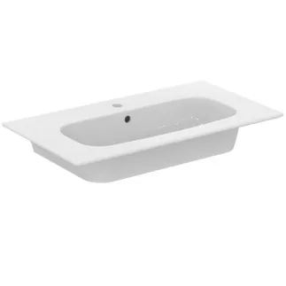 IDEAL STANDARD I.LIFE A - Möbelwaschtisch 840x460x155 mm in weiß glänzend, 1 Hahnloch, mit Überlauf #T462001 - Weiß (Alpin)
