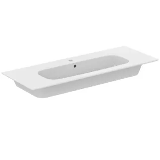 IDEAL STANDARD I.LIFE A - Möbelwaschtisch 1240x460x155 mm in weiß glänzend, 1 Hahnloch, mit Überlauf #T462201 - Weiß (Alpin)
