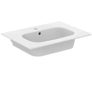 IDEAL STANDARD I.LIFE A - Möbelwaschtisch 640x460x155 mm in weiß glänzend, 1 Hahnloch, mit Überlauf #T461901 - Weiß (Alpin)