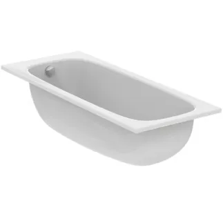 IDEAL STANDARD I.LIFE - Körperform-Badewanne 1700x700x450 mm in weiß glänzend, ohne Hahnloch, mit Überlauf, ohne Ablaufgarnitur - Reinigungsmittelbeständig, Lichtbeständig #T475901 - Weiß (Alpin)