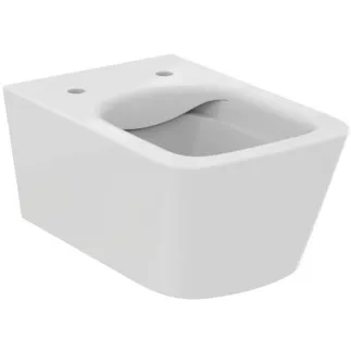 IDEAL STANDARD BLEND CUBE - Wand-WC 355x540x340 mm in weiß glänzend, CL1 Vollspülung 4.5 - 6 l/min, horizontaler Ablauf - CL1, CL2, EasyFix+, Spülrandlose Spültechnologie RimLS+ #T465601 - Weiß (Alpin)
