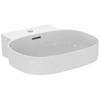 IDEAL STANDARD LINDA-X - Waschtisch 500x480x155 mm in weiß glänzend, 1 Hahnloch, mit Überlauf - Diamatec #T475301 - Weiß (Alpin)