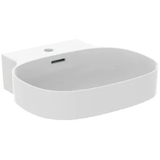 IDEAL STANDARD LINDA-X - Waschtisch 500x480x155 mm in weiß seidenmatt, 1 Hahnloch, mit Überlauf - Diamatec #T4753V1 - Seidenweiß