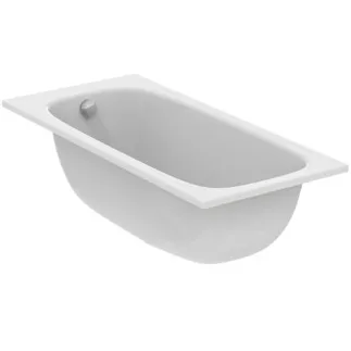 IDEAL STANDARD I.LIFE - Körperform-Badewanne 1500x700x450 mm in weiß glänzend, ohne Hahnloch, mit Überlauf, ohne Ablaufgarnitur - Reinigungsmittelbeständig, Lichtbeständig #T475701 - Weiß (Alpin)