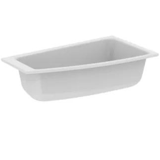 IDEAL STANDARD I.LIFE - Raumspar-Badewanne 1600x900x585 mm in weiß glänzend, ohne Hahnloch, mit Überlauf, ohne Ablaufgarnitur - Reinigungsmittelbeständig, Lichtbeständig #T476901 - Weiß (Alpin)