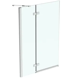 IDEAL STANDARD I.LIFE - Badewannenabtrennung 1000x240x1505 mm in rahmen silber, klarglas #T4887EO - Rahmen Silber, Klarglas