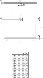 IDEAL STANDARD ULTRA FLAT S I.LIFE - Rechteck-Brausewanne 1400x800x30 mm in carraraweiß - Antibakteriel, Rutschhemmende Oberfläche, Barrierefrei, gemäß DIN 18040, Zuschneidbar, Reparierbar, 30 mm Höhe #T5224FR - Carraraweiß, Bild 4