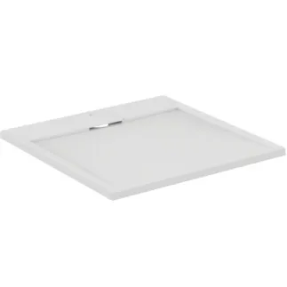 IDEAL STANDARD ULTRA FLAT S I.LIFE - Quadratische Brausewanne 800x800x30 mm in carraraweiß - Antibakteriel, Rutschhemmende Oberfläche, Barrierefrei, gemäß DIN 18040, Zuschneidbar, Reparierbar, 30 mm Höhe #T5229FR - Carraraweiß