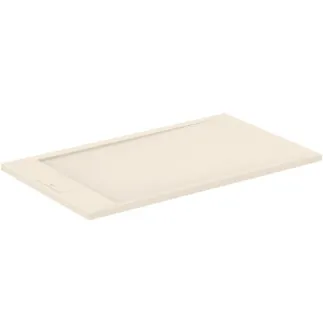 IDEAL STANDARD ULTRA FLAT S I.LIFE - Rechteck-Brausewanne 1200x700x30 mm in sandstein - Antibakteriel, Rutschhemmende Oberfläche, Barrierefrei, gemäß DIN 18040, Zuschneidbar, Reparierbar, 30 mm Höhe #T5233FT - Sandstein