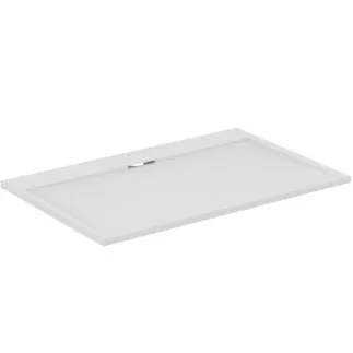 IDEAL STANDARD ULTRA FLAT S I.LIFE - Rechteck-Brausewanne 1400x900x30 mm in carraraweiß - Antibakteriel, Rutschhemmende Oberfläche, Barrierefrei, gemäß DIN 18040, Zuschneidbar, Reparierbar, 30 mm Höhe #T5222FR - Carraraweiß