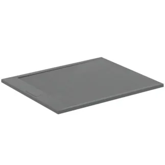 IDEAL STANDARD ULTRA FLAT S I.LIFE - Rechteck-Brausewanne 1200x1000x30 mm in quarzgrau - Antibakteriel, Rutschhemmende Oberfläche, Barrierefrei, gemäß DIN 18040, Zuschneidbar, Reparierbar, 30 mm Höhe #T5228FS - Quarzgrau