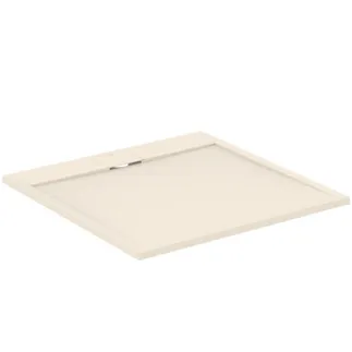 IDEAL STANDARD ULTRA FLAT S I.LIFE - Quadratische Brausewanne 1000x1000x30 mm in sandstein - Antibakteriel, Rutschhemmende Oberfläche, Barrierefrei, gemäß DIN 18040, Zuschneidbar, Reparierbar, 30 mm Höhe #T5234FT - Sandstein