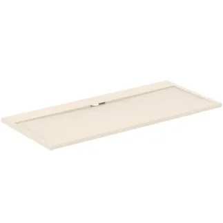 IDEAL STANDARD ULTRA FLAT S I.LIFE - Rechteck-Brausewanne 1800x800x30 mm in sandstein - Antibakteriel, Rutschhemmende Oberfläche, Barrierefrei, gemäß DIN 18040, Zuschneidbar, Reparierbar, 30 mm Höhe #T5236FT - Sandstein