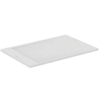 IDEAL STANDARD ULTRA FLAT S I.LIFE - Rechteck-Brausewanne 1200x900x30 mm in carraraweiß - Antibakteriel, Rutschhemmende Oberfläche, Barrierefrei, gemäß DIN 18040, Zuschneidbar, Reparierbar, 30 mm Höhe #T5221FR - Carraraweiß