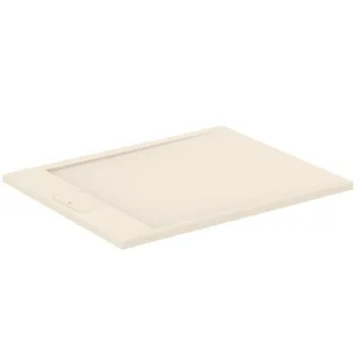 IDEAL STANDARD ULTRA FLAT S I.LIFE - Rechteck-Brausewanne 1000x800x30 mm in sandstein - Antibakteriel, Rutschhemmende Oberfläche, Barrierefrei, gemäß DIN 18040, Zuschneidbar, Reparierbar, 30 mm Höhe #T5223FT - Sandstein