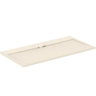 IDEAL STANDARD ULTRA FLAT S I.LIFE - Rechteck-Brausewanne 1400x700x30 mm in sandstein - Antibakteriel, Rutschhemmende Oberfläche, Barrierefrei, gemäß DIN 18040, Zuschneidbar, Reparierbar, 30 mm Höhe #T5241FT - Sandstein