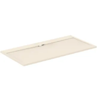 IDEAL STANDARD ULTRA FLAT S I.LIFE - Rechteck-Brausewanne 1800x900x30 mm in sandstein - Antibakteriel, Rutschhemmende Oberfläche, Barrierefrei, gemäß DIN 18040, Zuschneidbar, Reparierbar, 30 mm Höhe #T5230FT - Sandstein