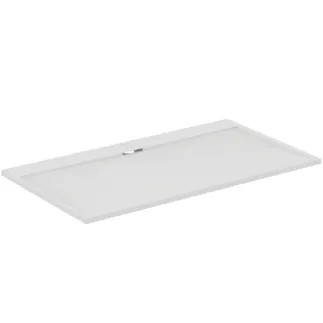 IDEAL STANDARD ULTRA FLAT S I.LIFE - Rechteck-Brausewanne 1800x1000x30 mm in carraraweiß - Antibakteriel, Rutschhemmende Oberfläche, Barrierefrei, gemäß DIN 18040, Zuschneidbar, Reparierbar, 30 mm Höhe #T5245FR - Carraraweiß