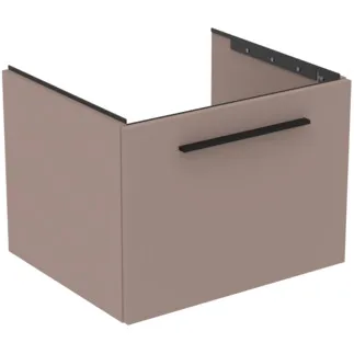 IDEAL STANDARD I.LIFE B - Waschtisch-Unterschrank 600x505x440 mm in greige matt, 1 Schublade - SoftClosing, Vormontiert, Nachhaltig gewonnenes Holz #T5269NH - Greige