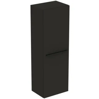 IDEAL STANDARD I.LIFE A - Schrank 400x300x1200 mm in carbongrau matt, 1 Tür - Vormontiert, Nachhaltig gewonnenes Holz #T5261NV - Carbongrau