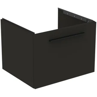 IDEAL STANDARD I.LIFE B - Waschtisch-Unterschrank 600x505x440 mm in carbongrau matt, 1 Schublade - SoftClosing, Vormontiert, Nachhaltig gewonnenes Holz #T5269NV - Carbongrau