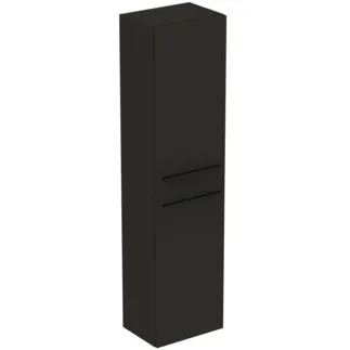 IDEAL STANDARD I.LIFE A - Schrank 400x300x1600 mm in carbongrau matt, 2 Türen - Vormontiert, Nachhaltig gewonnenes Holz #T5260NV - Carbongrau