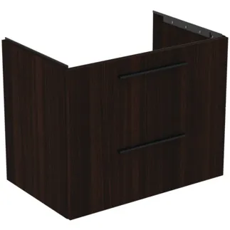 IDEAL STANDARD I.LIFE B - Waschtisch-Unterschrank 800x505x630 mm in coffee oak, 2 Schubladen - SoftClosing, Vormontiert, Nachhaltig gewonnenes Holz #T5272NW - Coffee Oak