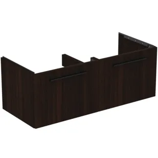 IDEAL STANDARD I.LIFE B - Waschtisch-Unterschrank 1200x505x440 mm in coffee oak, 2 Schubladen - SoftClosing, Vormontiert, Nachhaltig gewonnenes Holz #T5277NW - Coffee Oak