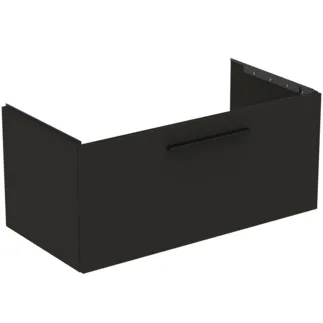 IDEAL STANDARD I.LIFE B - Waschtisch-Unterschrank 1000x505x440 mm in carbongrau matt, 1 Schublade - SoftClosing, Vormontiert, Nachhaltig gewonnenes Holz #T5275NV - Carbongrau