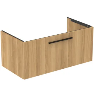 IDEAL STANDARD I.LIFE B - Waschtisch-Unterschrank 1000x505x440 mm in Hamilton eiche, 1 Schublade - SoftClosing, Vormontiert, Nachhaltig gewonnenes Holz #T5275NX - Eiche Natur