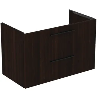 IDEAL STANDARD I.LIFE B - Waschtisch-Unterschrank 1000x505x630 mm in coffee oak, 2 Schubladen - SoftClosing, Vormontiert, Nachhaltig gewonnenes Holz #T5276NW - Coffee Oak