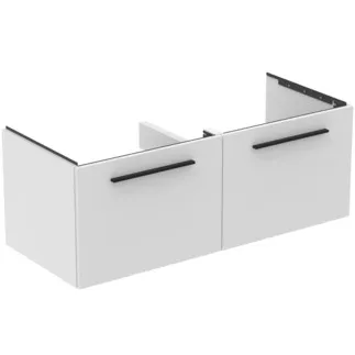 IDEAL STANDARD I.LIFE B - Waschtisch-Unterschrank 1200x505x440 mm in weiß, 2 Schubladen - SoftClosing, Vormontiert, Nachhaltig gewonnenes Holz #T5277DU - Weiß