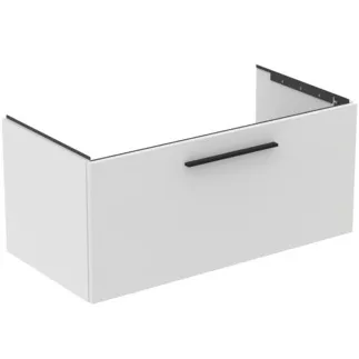 IDEAL STANDARD I.LIFE B - Waschtisch-Unterschrank 1000x505x440 mm in weiß, 1 Schublade - SoftClosing, Vormontiert, Nachhaltig gewonnenes Holz #T5275DU - Weiß