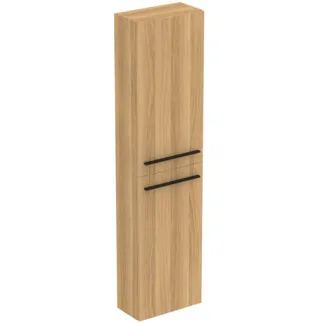 IDEAL STANDARD I.LIFE S - Schrank 400x210x1600 mm in Hamilton eiche, 2 Türen - Vormontiert, Nachhaltig gewonnenes Holz #T5288NX - Eiche Natur