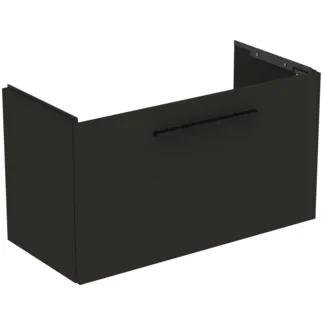 IDEAL STANDARD I.LIFE S - Waschtisch-Unterschrank 800x375x440 mm in carbongrau matt, 1 Schublade - SoftClosing, Vormontiert, Nachhaltig gewonnenes Holz #T5294NV - Carbongrau