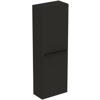 IDEAL STANDARD I.LIFE S - Schrank 400x210x1200 mm in carbongrau matt, 1 Tür - Vormontiert, Nachhaltig gewonnenes Holz #T5289NV - Carbongrau