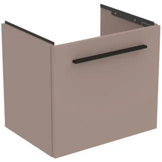 IDEAL STANDARD I.LIFE S - Waschtisch-Unterschrank 500x375x440 mm in greige matt, 1 Schublade - SoftClosing, Platzsparend, Vormontiert, Nachhaltig gewonnenes Holz #T5290NH - Greige