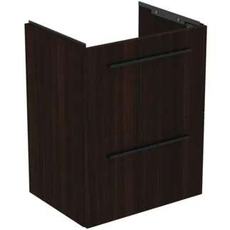 IDEAL STANDARD I.LIFE S - Waschtisch-Unterschrank 500x375x630 mm in coffee oak, 2 Schubladen - SoftClosing, Platzsparend, Vormontiert, Nachhaltig gewonnenes Holz #T5291NW - Coffee Oak