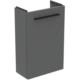 IDEAL STANDARD I.LIFE S - Waschtisch-Unterschrank 410x205x630 mm in greige matt, 1 Tür - SoftClosing, Platzsparend, Vormontiert, Nachhaltig gewonnenes Holz #T5296NG - Quarzgrau