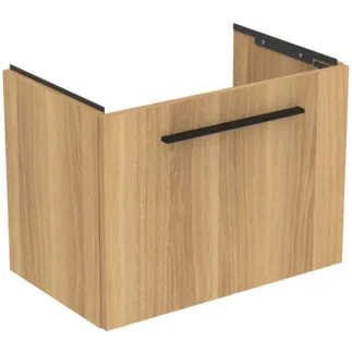 IDEAL STANDARD I.LIFE S - Waschtisch-Unterschrank 600x375x440 mm in Hamilton eiche, 1 Schublade - SoftClosing, Platzsparend, Vormontiert, Nachhaltig gewonnenes Holz #T5292NX - Eiche Natur