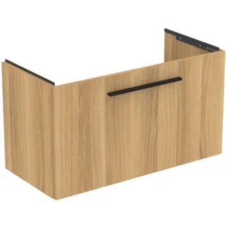 IDEAL STANDARD I.LIFE S - Waschtisch-Unterschrank 800x375x440 mm in Hamilton eiche, 1 Schublade - SoftClosing, Vormontiert, Nachhaltig gewonnenes Holz #T5294NX - Eiche Natur