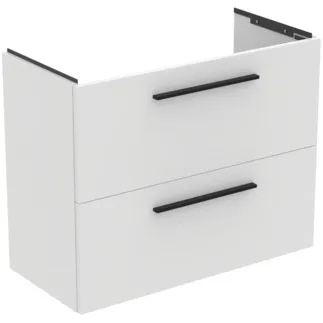 IDEAL STANDARD I.LIFE S - Waschtisch-Unterschrank 800x375x630 mm in weiß, 2 Schubladen - SoftClosing, Vormontiert, Nachhaltig gewonnenes Holz #T5295DU - Weiß