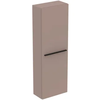 IDEAL STANDARD I.LIFE S - Schrank 400x210x1200 mm in greige matt, 1 Tür - Vormontiert, Nachhaltig gewonnenes Holz #T5289NH - Greige