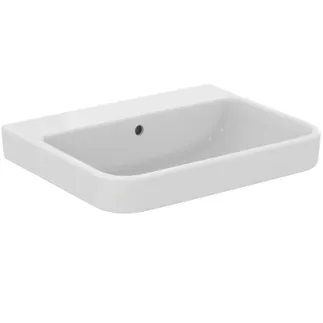 IDEAL STANDARD I.LIFE B - Waschtisch 600x480x180 mm in weiß glänzend, ohne Hahnloch, mit Überlauf - SmartGuard+ #T5335HY - Weiß (SmartGuard)