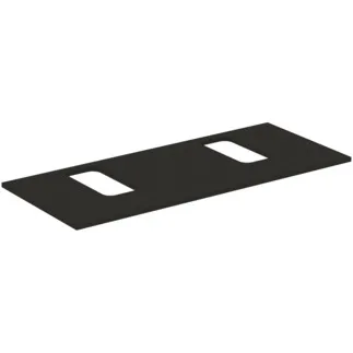 IDEAL STANDARD I.LIFE B - Waschtischplatte 1202x507x16 mm in carbongrau matt - Nachhaltig gewonnenes Holz #T5416NV - Carbongrau