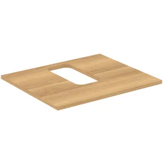 IDEAL STANDARD I.LIFE B - Waschtischplatte 602x507x16 mm in Hamilton eiche - Nachhaltig gewonnenes Holz #T5413NX - Eiche Natur